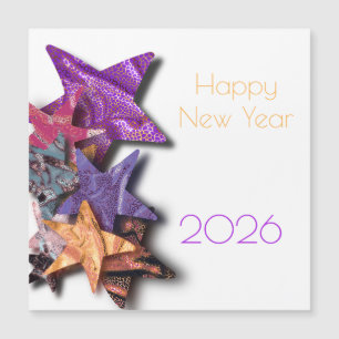 Kleurrijke schitterende sterren - gelukkig nieuwja