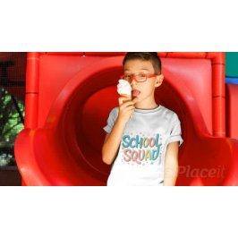 Kleurrijke School Squad Design - Leuke Back-to-Sch T-shirt