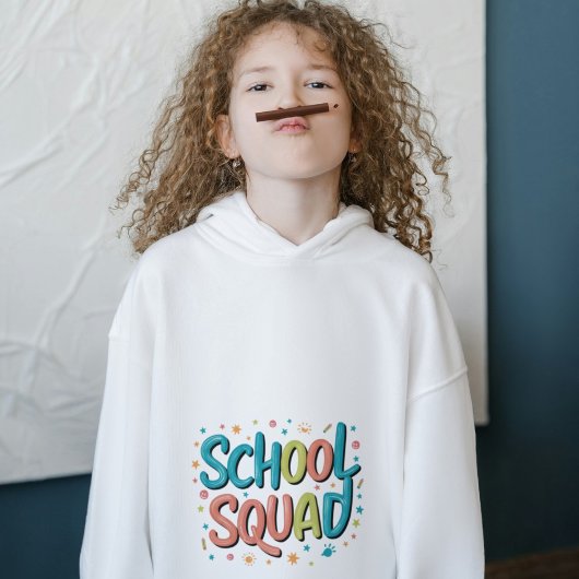Kleurrijke School Squad Design - Leuke Back-to-Sch T-shirt