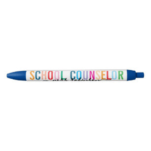 Kleurrijke schoolbegeleider pen met aangepaste naa