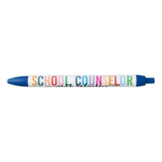 Kleurrijke schoolbegeleider pen met aangepaste naa (Voorkant)