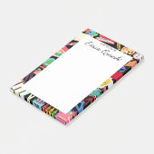 Kleurrijke schoolbenodigdheden Gepersonaliseerde l Post-it® Notes (Schuin)