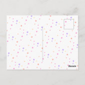 Kleurrijke schoolbord verjaardag bedank foto briefkaart (Achterkant)