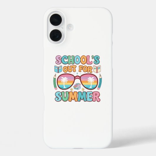 Kleurrijke "School's Out" Sunset Design Case-Mate iPhone Case (Achterkant)