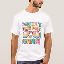 Kleurrijke "School's Out" Sunset Design