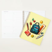 Kleurrijke schoolspullen voor studenten planner (Display)