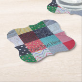 kleurrijke  schrijfkunst met leuke kleine beker kartonnen onderzetters (Gekanteld)