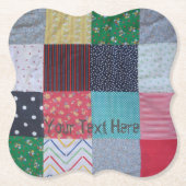 kleurrijke  schrijfkunst met leuke kleine beker kartonnen onderzetters (Voorkant)