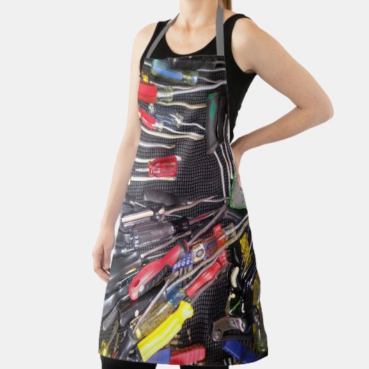 Kleurrijke schroevendraaiers Winkel Apron Schort (Insitu)