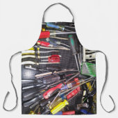 Kleurrijke schroevendraaiers Winkel Apron Schort (Voorkant)