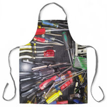 Kleurrijke schroevendraaiers Winkel Apron