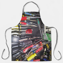 Kleurrijke schroevendraaiers Winkel Apron Schort
