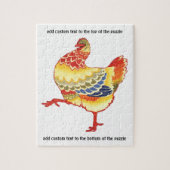 , kleurrijke schuimkuikens uit Boerderij Legpuzzel (Verticaal)