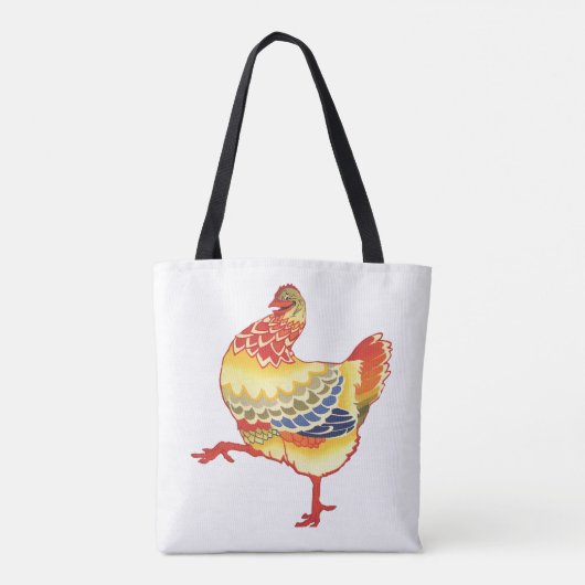 , kleurrijke schuimkuikens uit Boerderij Tote Bag (Achterkant)