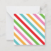 Kleurrijke Scribble Christmas Gift Enclosure Kaart Notitiekaartje (Achterkant)