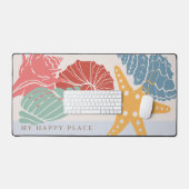 Kleurrijke Sea Shells gepersonaliseerd Bureaumat (Keyboard & Muis)