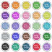 Kleurrijke Seal Zoals "veel bedankt" Stickers (Voorkant)