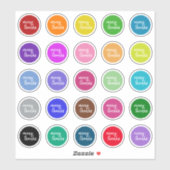 Kleurrijke Seal Zoals "veel bedankt" Stickers (Vel)