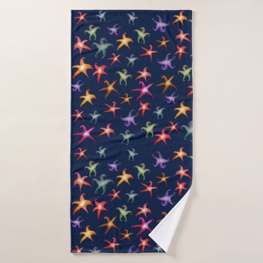 Kleurrijke Seastars, Starfish Badkamer Handdoek Se (Badhanddoek)