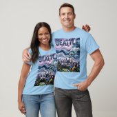 Kleurrijke Seattle Skyline Van Gogh schilderij Rei T-shirt (Unisex)