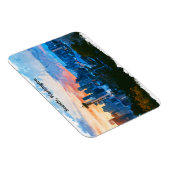 Kleurrijke Seattle Washington Skyline Magneet (Rechterzijde)