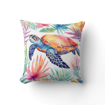 Kleurrijke Seaturtle Tropical Coastal Sealife