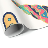 Kleurrijke seizoenen naadloos patroon cadeaupapier (Rol Hoek)