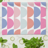 Kleurrijke Semi Circle Abstract geometrisch patroo Theedoek (Gevouwen)