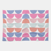 Kleurrijke Semi Circle Abstract geometrisch patroo Theedoek (Horizontaal)