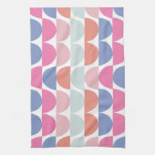 Kleurrijke Semi Circle Abstract geometrisch patroo Theedoek (Verticaal)