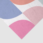 Kleurrijke Semi Circle Abstract geometrisch patroo Tissuepapier (Detail)