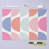 Kleurrijke Semi Circle Abstract geometrisch patroo Tissuepapier (Craft)