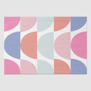Kleurrijke Semi Circle Abstract geometrisch patroo Tissuepapier