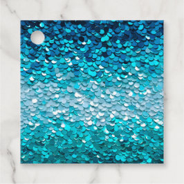 Kleurrijke Sequin Art Gift Labels