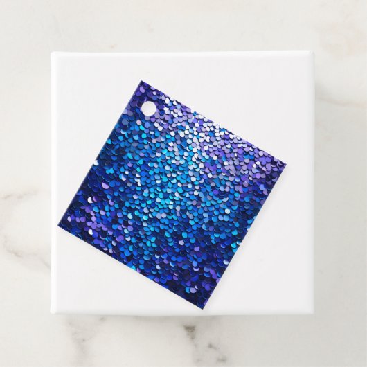 Kleurrijke Sequin Art Gift Labels (In situ)