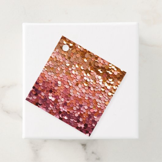 Kleurrijke Sequin Art Gift Labels (In situ)