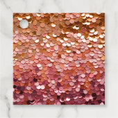 Kleurrijke Sequin Art Gift Labels (Voorkant)