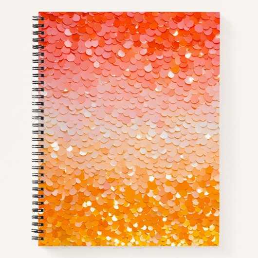 Kleurrijke Sequin Art Spiral Notitieboek (Voorkant)