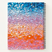 Kleurrijke Sequin Art Spiral Notitieboek (Achterkant)