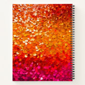 Kleurrijke Sequin Art Spiral Notitieboek (Achterkant)