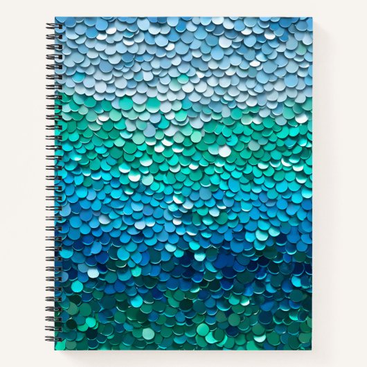 Kleurrijke Sequin Art Spiral Notitieboek (Voorkant)