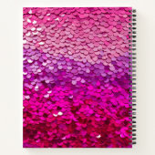 Kleurrijke Sequin Art Spiral Notitieboek (Achterkant)
