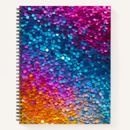 Kleurrijke Sequin Art Spiral Notitieboek