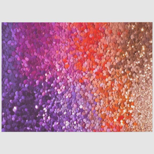 Kleurrijke Sequin Art Tissue Paper Tissuepapier (Voorkant)