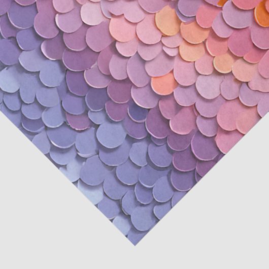 Kleurrijke Sequin Art Tissue Paper Tissuepapier (Detail)