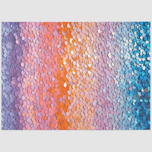 Kleurrijke Sequin Art Tissue Paper Tissuepapier (Voorkant)