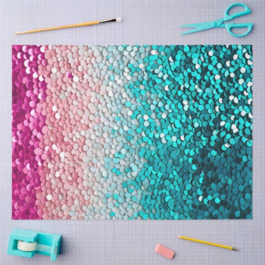 Kleurrijke Sequin Art Tissue Paper Tissuepapier (Craft)