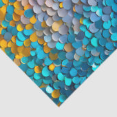 Kleurrijke Sequin Art Tissue Paper Tissuepapier (Detail)