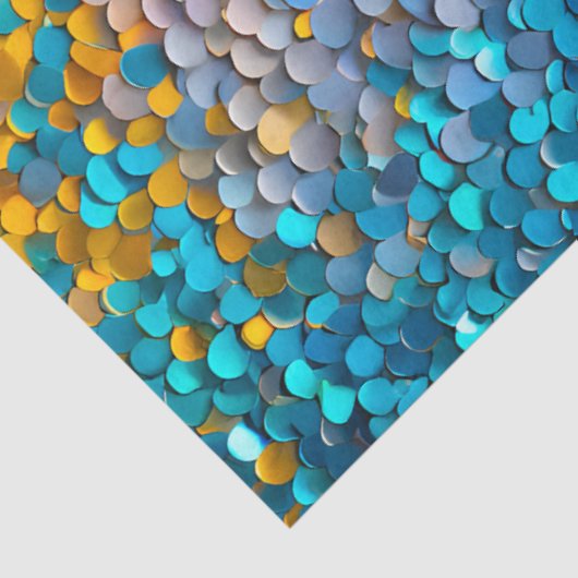 Kleurrijke Sequin Art Tissue Paper Tissuepapier (Detail)