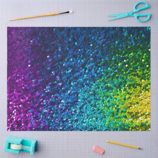 Kleurrijke Sequin Art Tissue Paper Tissuepapier (Craft)